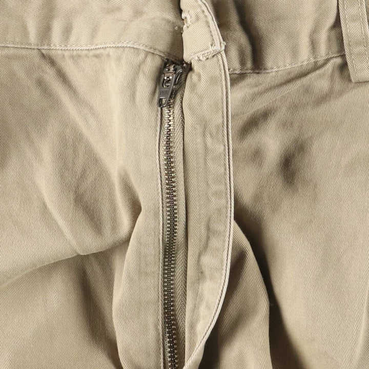 Ralph Lauren POLO by Ralph Lauren HAMMOND PANT, two-pleat chino pants, men's, w34 equivalent cotton beige type brown Vintage Second Hand