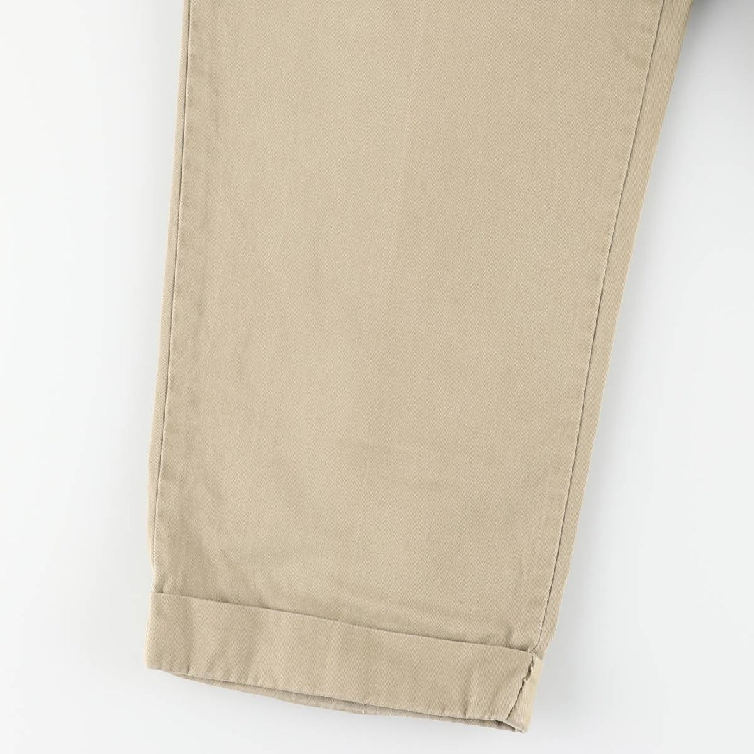 Ralph Lauren POLO by Ralph Lauren HAMMOND PANT, two-pleat chino pants, men's, w34 equivalent cotton beige type brown Vintage Second Hand