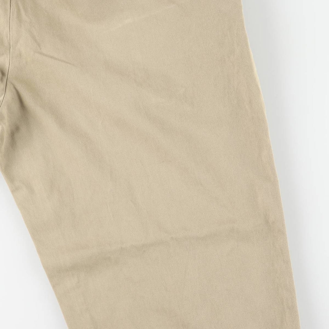 Ralph Lauren POLO by Ralph Lauren HAMMOND PANT, two-pleat chino pants, men's, w34 equivalent cotton beige type brown Vintage Second Hand