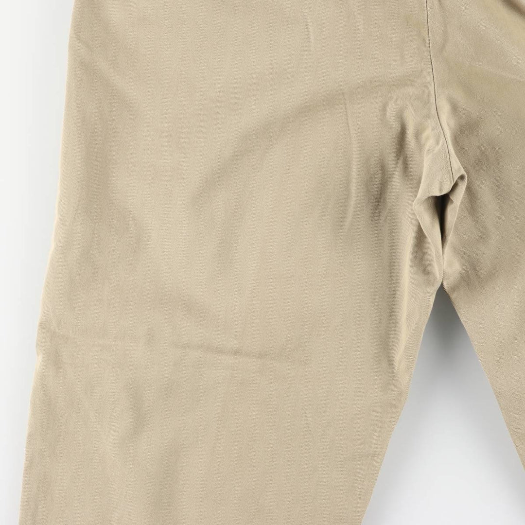 Ralph Lauren POLO by Ralph Lauren HAMMOND PANT, two-pleat chino pants, men's, w34 equivalent cotton beige type brown Vintage Second Hand