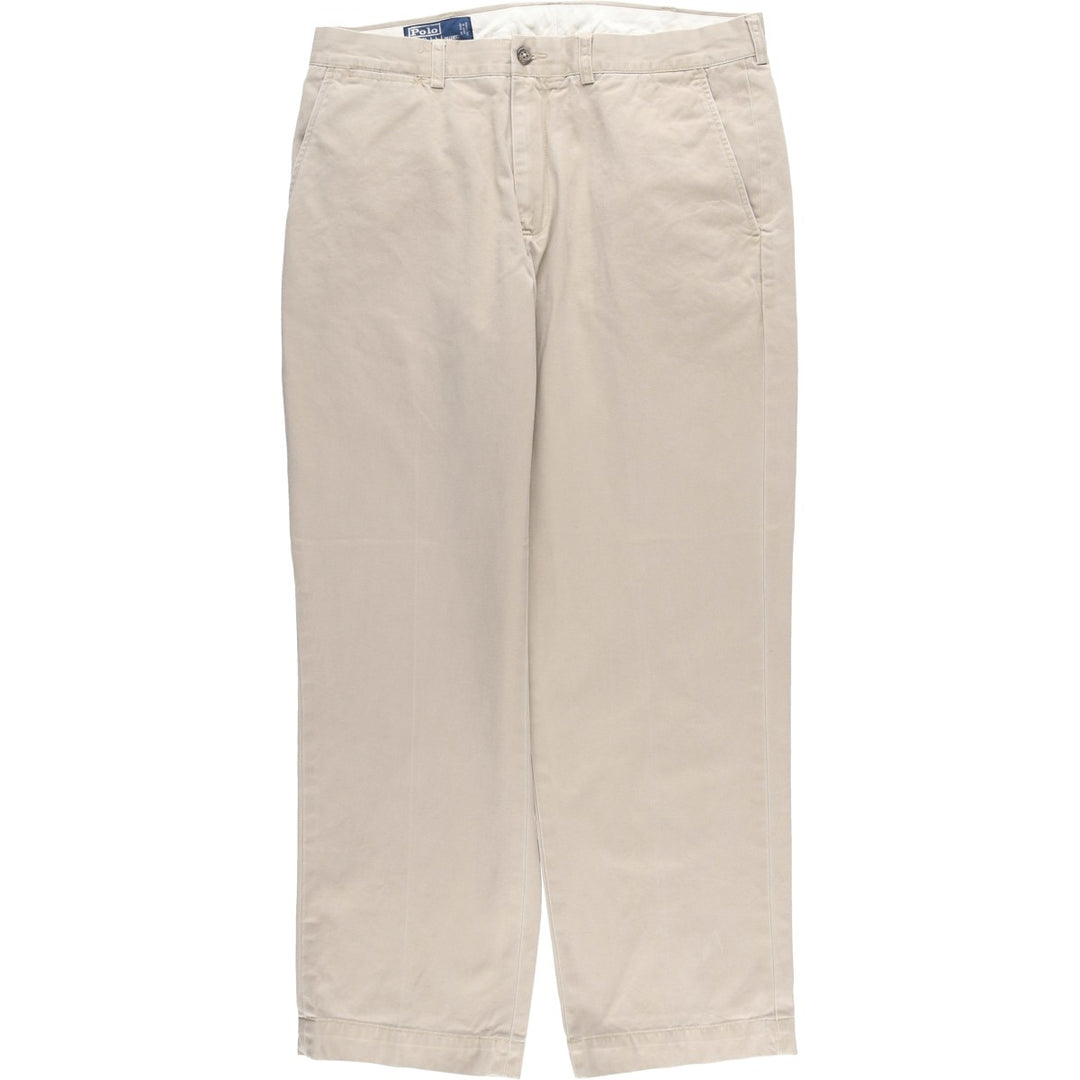 Ralph Lauren POLO by Ralph Lauren PRESTON PANT Chino pants for men, equivalent to w34 cotton beige type brown Vintage Second Hand
