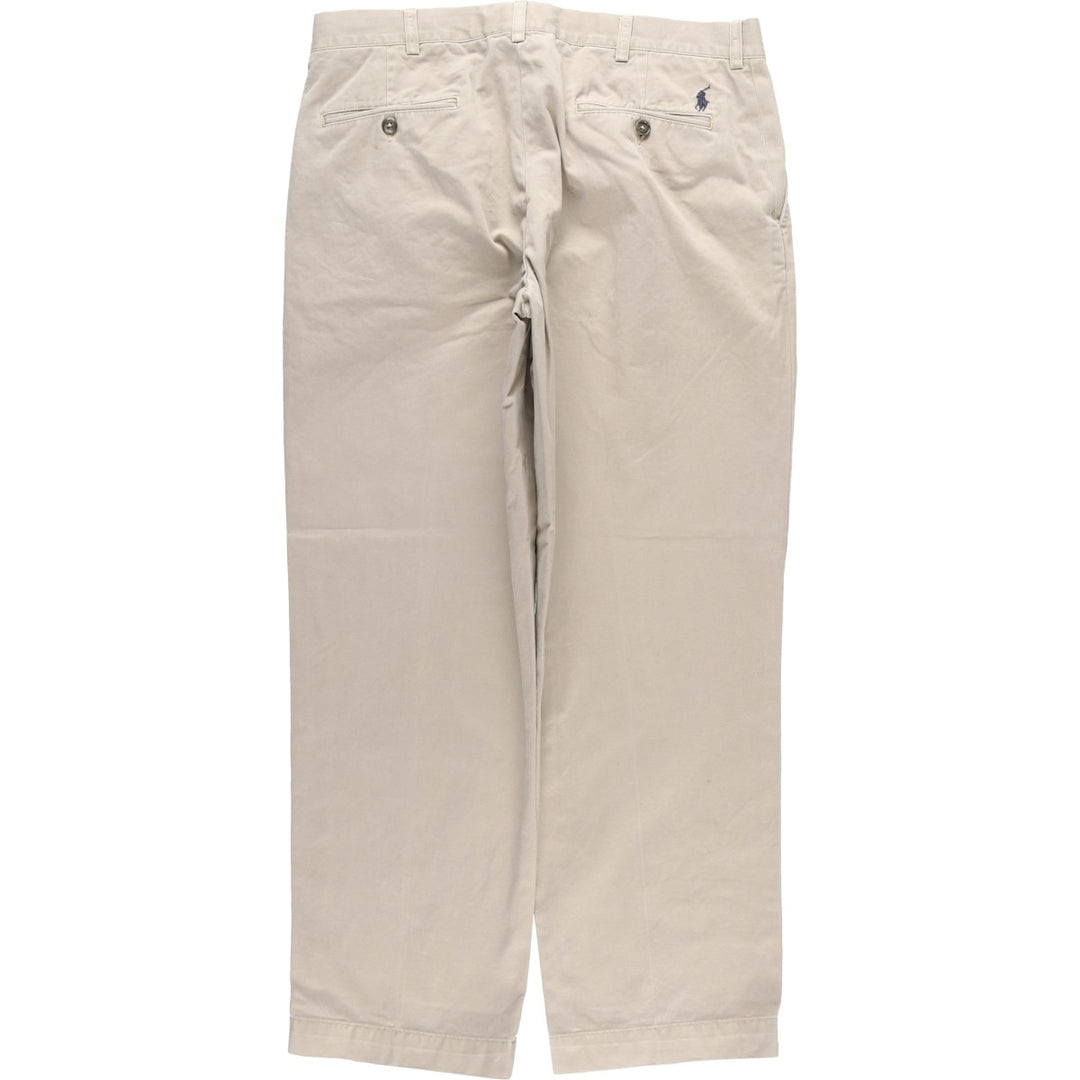 Ralph Lauren POLO by Ralph Lauren PRESTON PANT Chino pants for men, equivalent to w34 cotton beige type brown Vintage Second Hand
