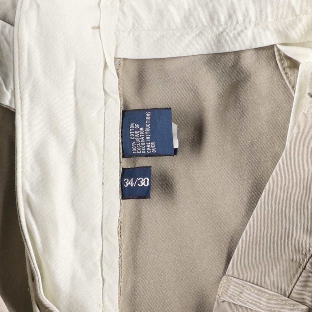 Ralph Lauren POLO by Ralph Lauren PRESTON PANT Chino pants for men, equivalent to w34 cotton beige type brown Vintage Second Hand