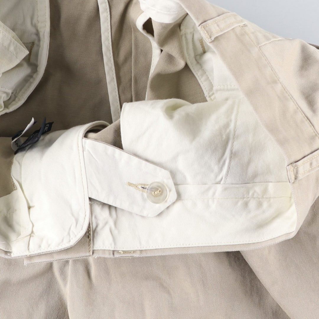 Ralph Lauren POLO by Ralph Lauren PRESTON PANT Chino pants for men, equivalent to w34 cotton beige type brown Vintage Second Hand