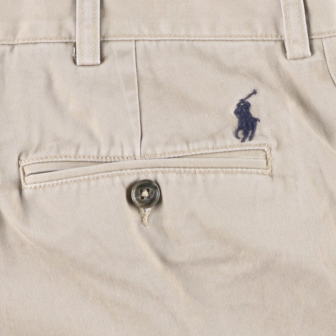 Ralph Lauren POLO by Ralph Lauren PRESTON PANT Chino pants for men, equivalent to w34 cotton beige type brown Vintage Second Hand