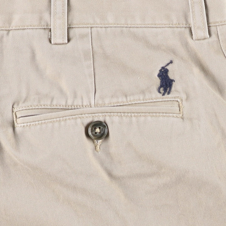 Ralph Lauren POLO by Ralph Lauren PRESTON PANT Chino pants for men, equivalent to w34 cotton beige type brown Vintage Second Hand