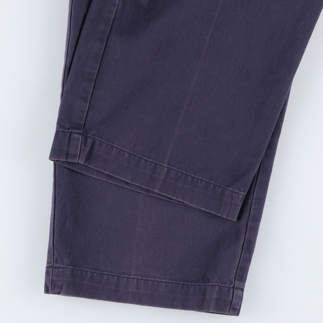 Ralph Lauren POLO RALPH LAUREN ANDREW PANT Two-pleat chino pants Men's size W34 cotton navy blue type Vintage Second Hand