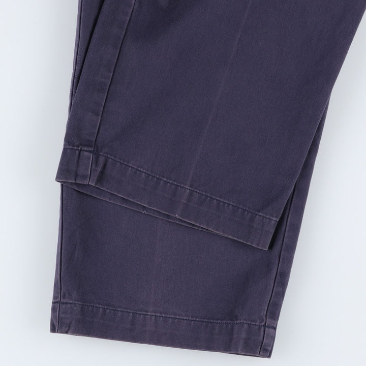 Ralph Lauren POLO RALPH LAUREN ANDREW PANT Two-pleat chino pants Men's size W34 cotton navy blue type Vintage Second Hand