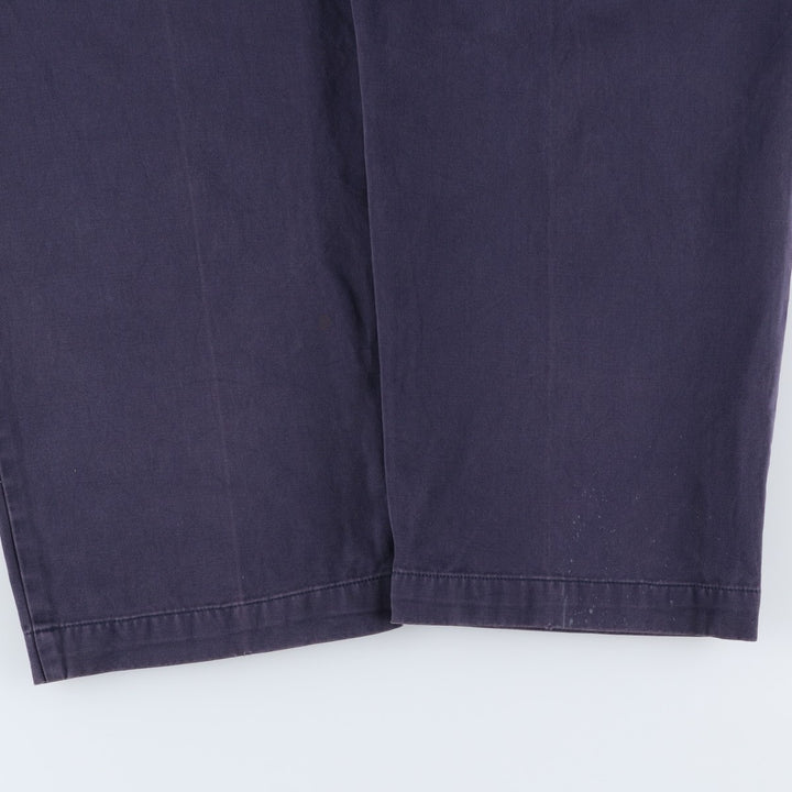 Ralph Lauren POLO RALPH LAUREN ANDREW PANT Two-pleat chino pants Men's size W34 cotton navy blue type Vintage Second Hand