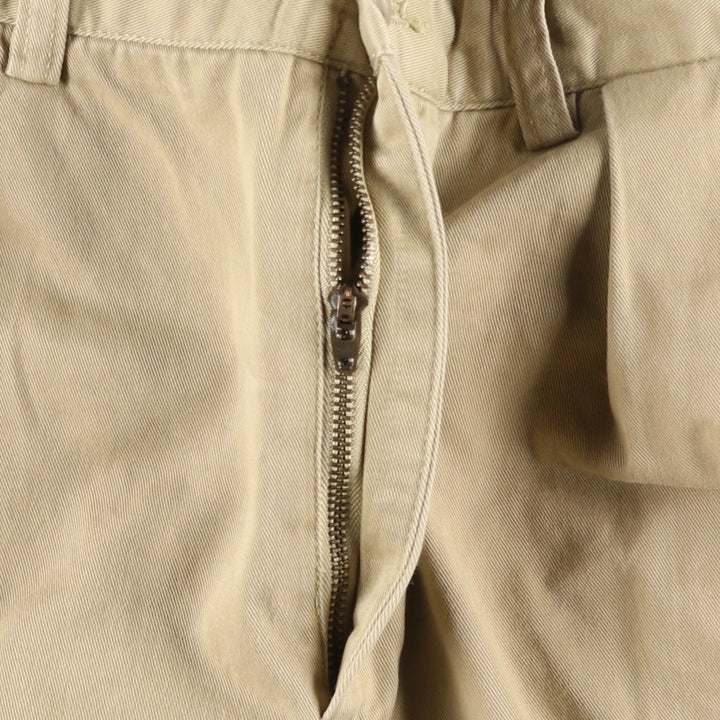 Ralph Lauren POLO by Ralph Lauren ANDREW PANT Two-pleat chino pants for men, equivalent to W34 cotton Beige type Vintage Second Hand