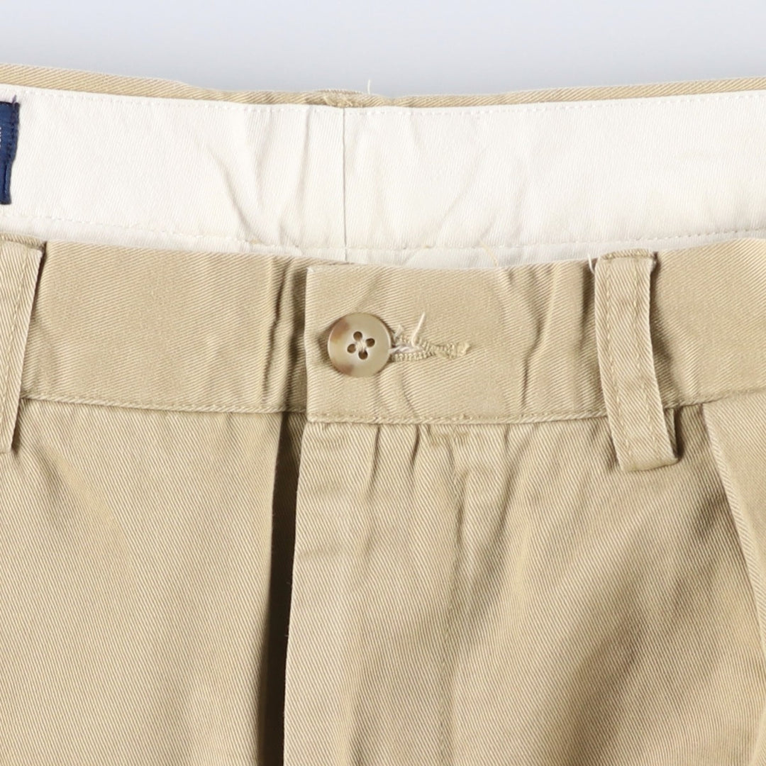 Ralph Lauren POLO by Ralph Lauren ANDREW PANT Two-pleat chino pants for men, equivalent to W34 cotton Beige type Vintage Second Hand