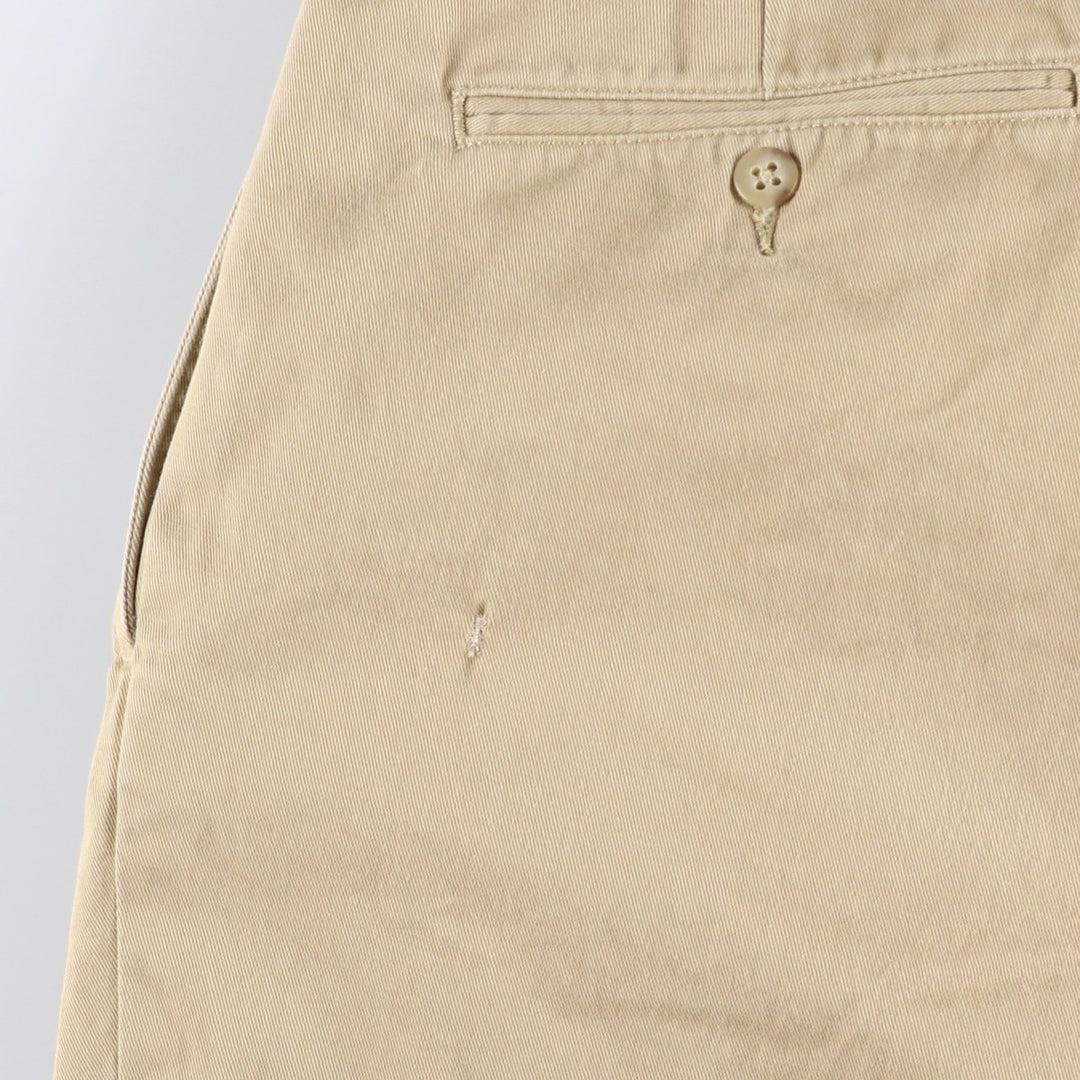 Ralph Lauren POLO by Ralph Lauren ANDREW PANT Two-pleat chino pants for men, equivalent to W34 cotton Beige type Vintage Second Hand