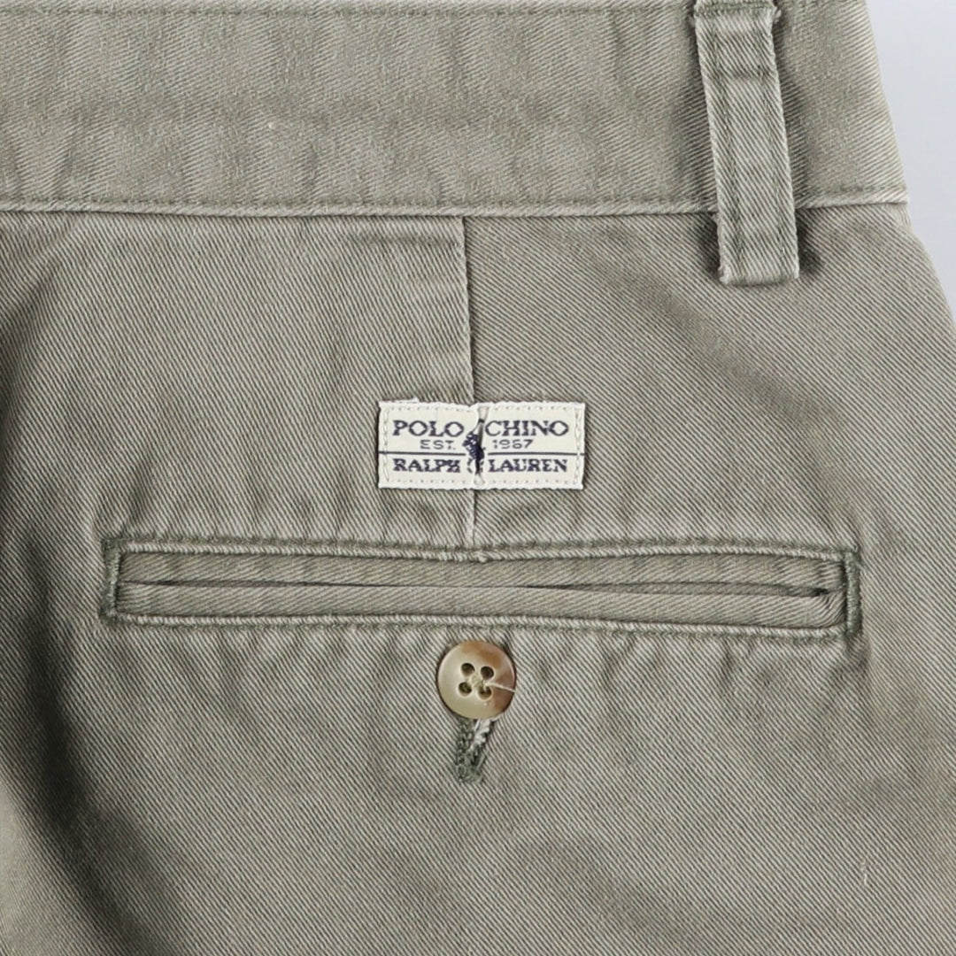 Ralph Lauren Polo Ralph Lauren Chino Pants, Men's Size W33 (approx.) cotton Khaki type beige Vintage Second Hand