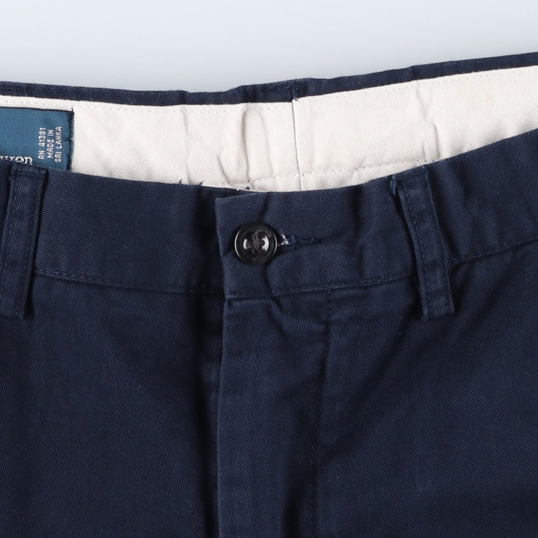 Ralph Lauren POLO by Ralph Lauren PRESTON PANT Chino pants for men, equivalent to w34 cotton navy blue type Vintage Second Hand