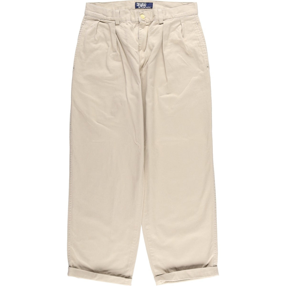 Ralph Lauren POLO by Ralph Lauren Chino Pants Men's W32 equivalent cotton Beige type Vintage Second Hand