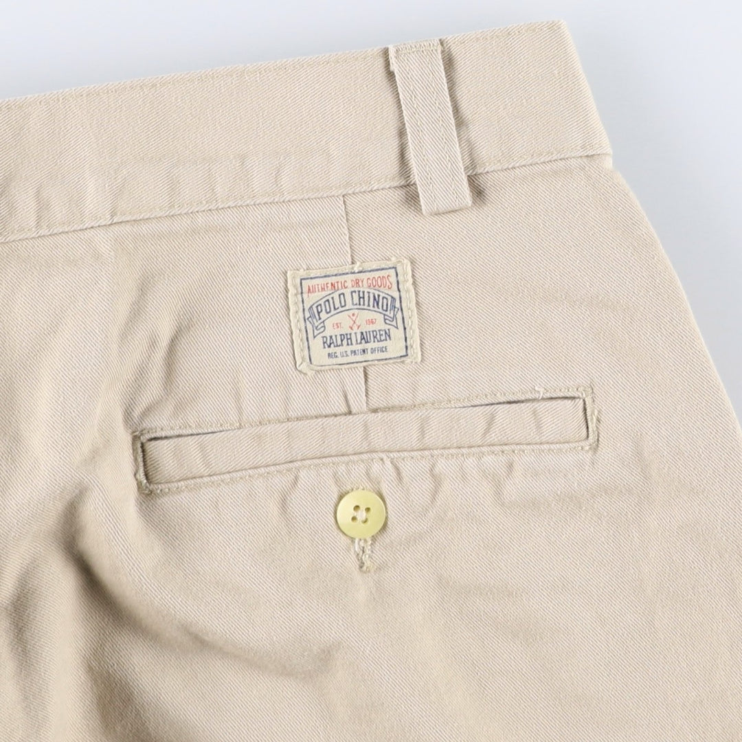 Ralph Lauren POLO by Ralph Lauren Chino Pants Men's W32 equivalent cotton Beige type Vintage Second Hand