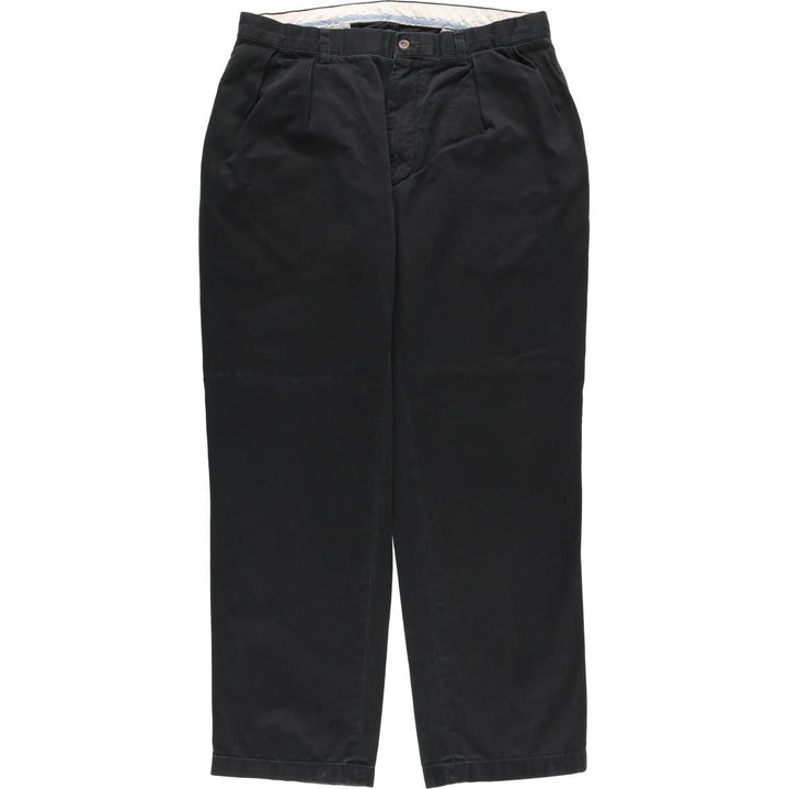 Ralph Lauren POLO RALPH LAUREN CLASSIC FIT PLEATED Two-Pleat Chino Pants, Men's Size W34 (approx.) unclear black type Vintage Second Hand