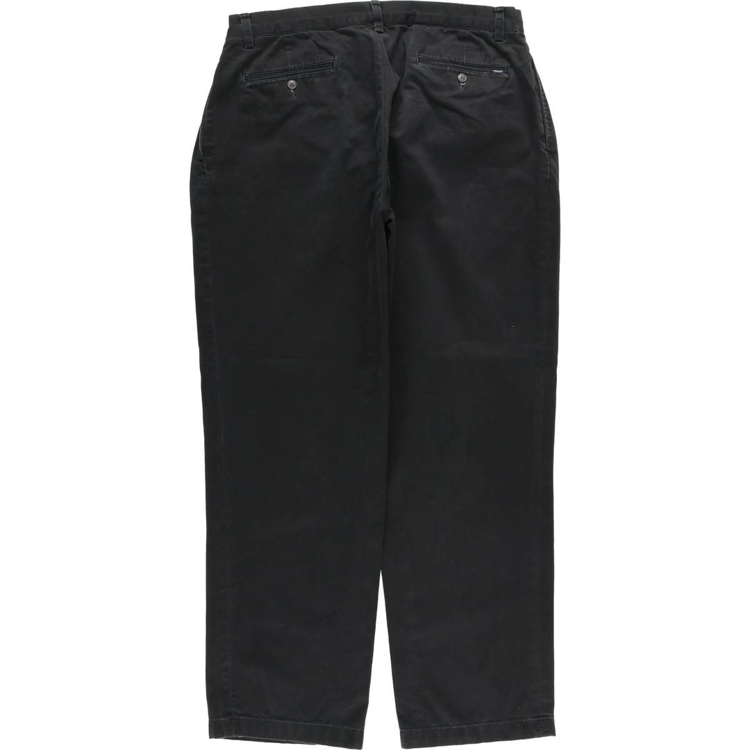 Ralph Lauren POLO RALPH LAUREN CLASSIC FIT PLEATED Two-Pleat Chino Pants, Men's Size W34 (approx.) unclear black type Vintage Second Hand