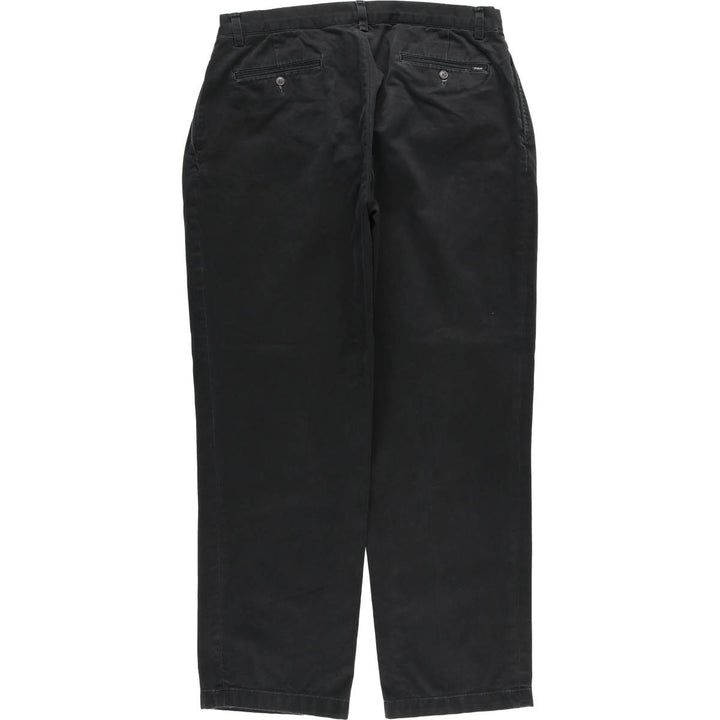 Ralph Lauren POLO RALPH LAUREN CLASSIC FIT PLEATED Two-Pleat Chino Pants, Men's Size W34 (approx.) unclear black type Vintage Second Hand