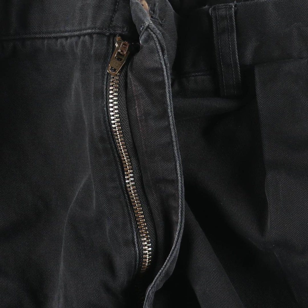 Ralph Lauren POLO RALPH LAUREN CLASSIC FIT PLEATED Two-Pleat Chino Pants, Men's Size W34 (approx.) unclear black type Vintage Second Hand