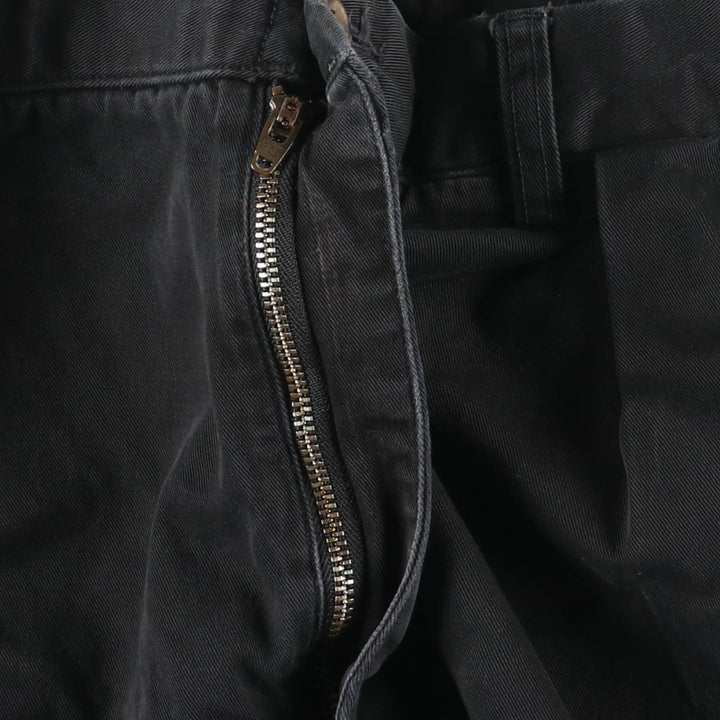 Ralph Lauren POLO RALPH LAUREN CLASSIC FIT PLEATED Two-Pleat Chino Pants, Men's Size W34 (approx.) unclear black type Vintage Second Hand
