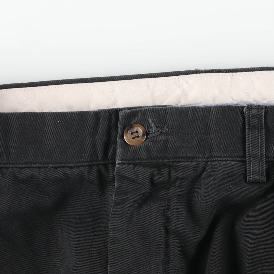 Ralph Lauren POLO RALPH LAUREN CLASSIC FIT PLEATED Two-Pleat Chino Pants, Men's Size W34 (approx.) unclear black type Vintage Second Hand