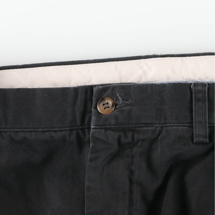 Ralph Lauren POLO RALPH LAUREN CLASSIC FIT PLEATED Two-Pleat Chino Pants, Men's Size W34 (approx.) unclear black type Vintage Second Hand