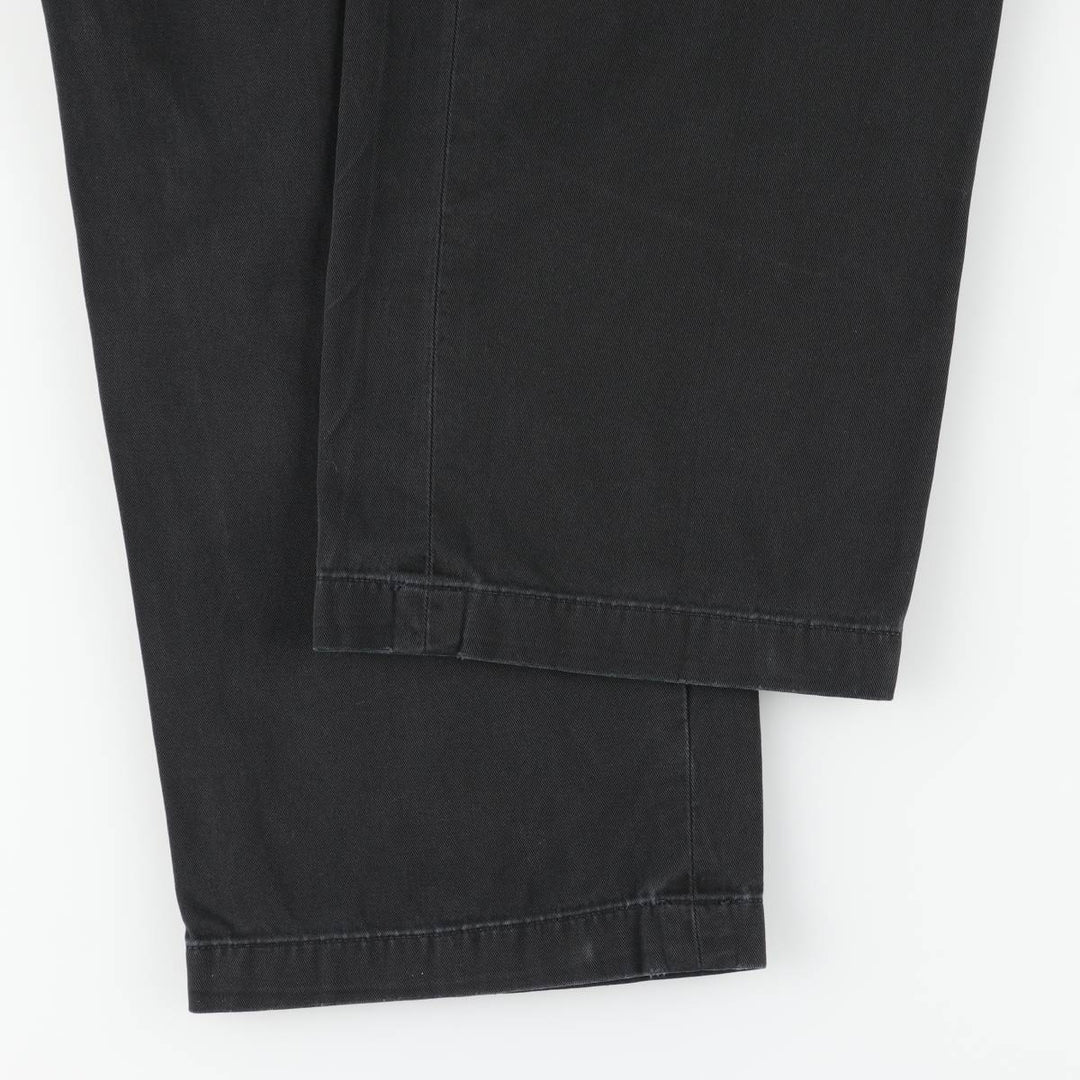 Ralph Lauren POLO RALPH LAUREN CLASSIC FIT PLEATED Two-Pleat Chino Pants, Men's Size W34 (approx.) unclear black type Vintage Second Hand
