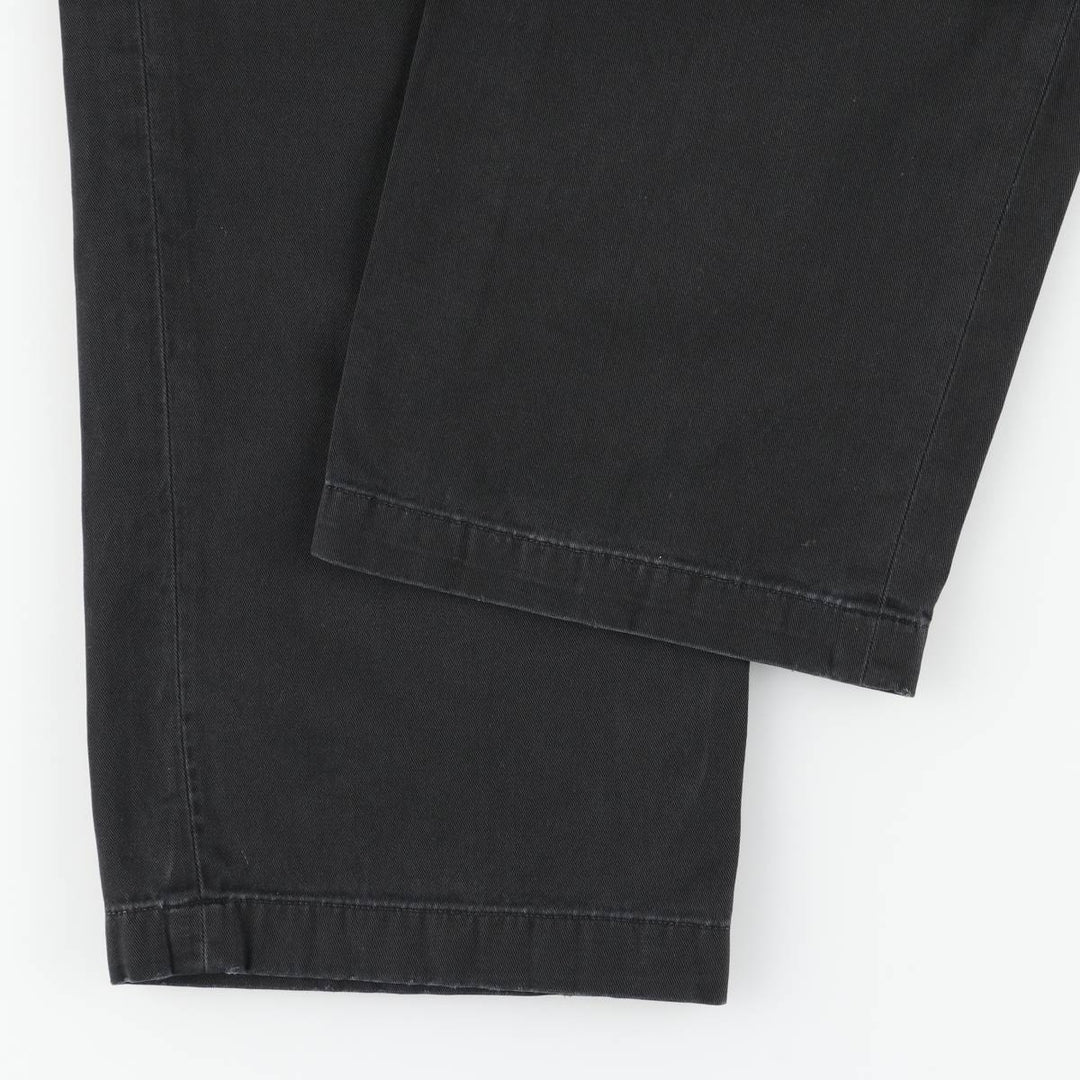 Ralph Lauren POLO RALPH LAUREN CLASSIC FIT PLEATED Two-Pleat Chino Pants, Men's Size W34 (approx.) unclear black type Vintage Second Hand