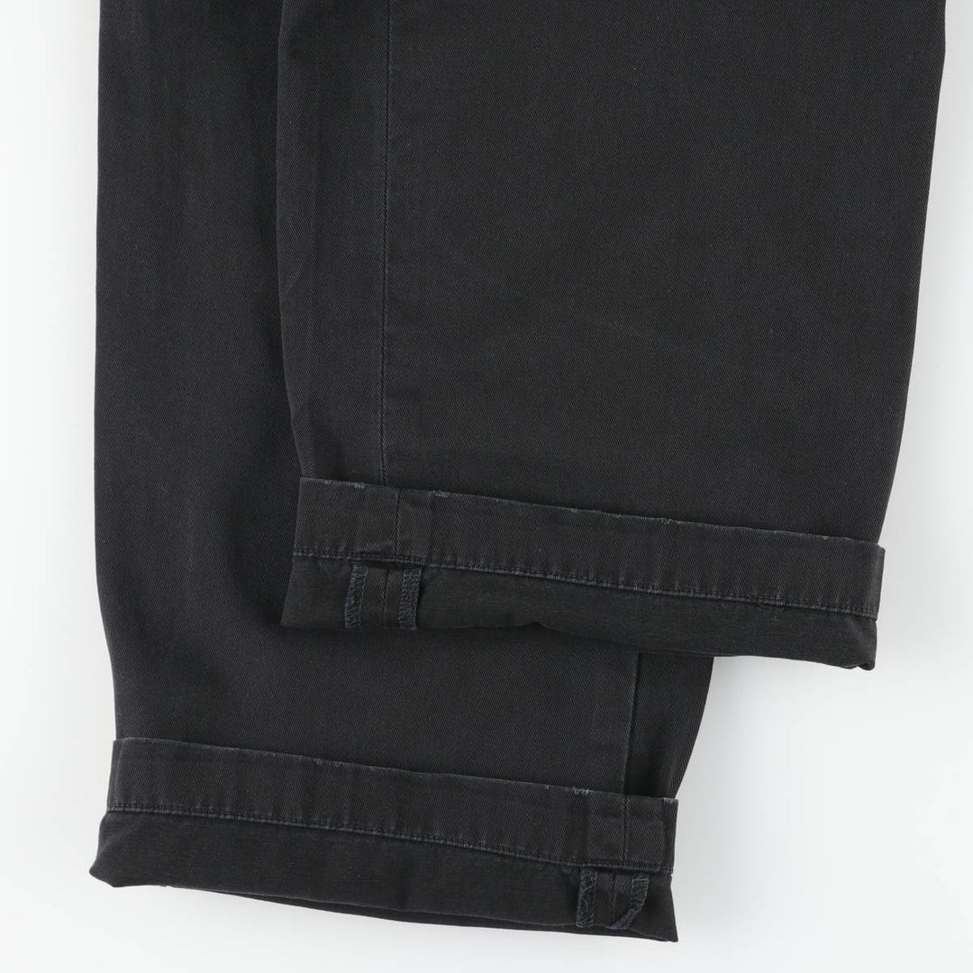Ralph Lauren POLO RALPH LAUREN CLASSIC FIT PLEATED Two-Pleat Chino Pants, Men's Size W34 (approx.) unclear black type Vintage Second Hand