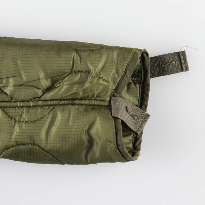 1980'S US Military Issue Padded Military Liner Jacket, Made in USA, X-SMALL (equivalent to Women's XS), Vintage Nylon Khaki type Vintage Second Hand