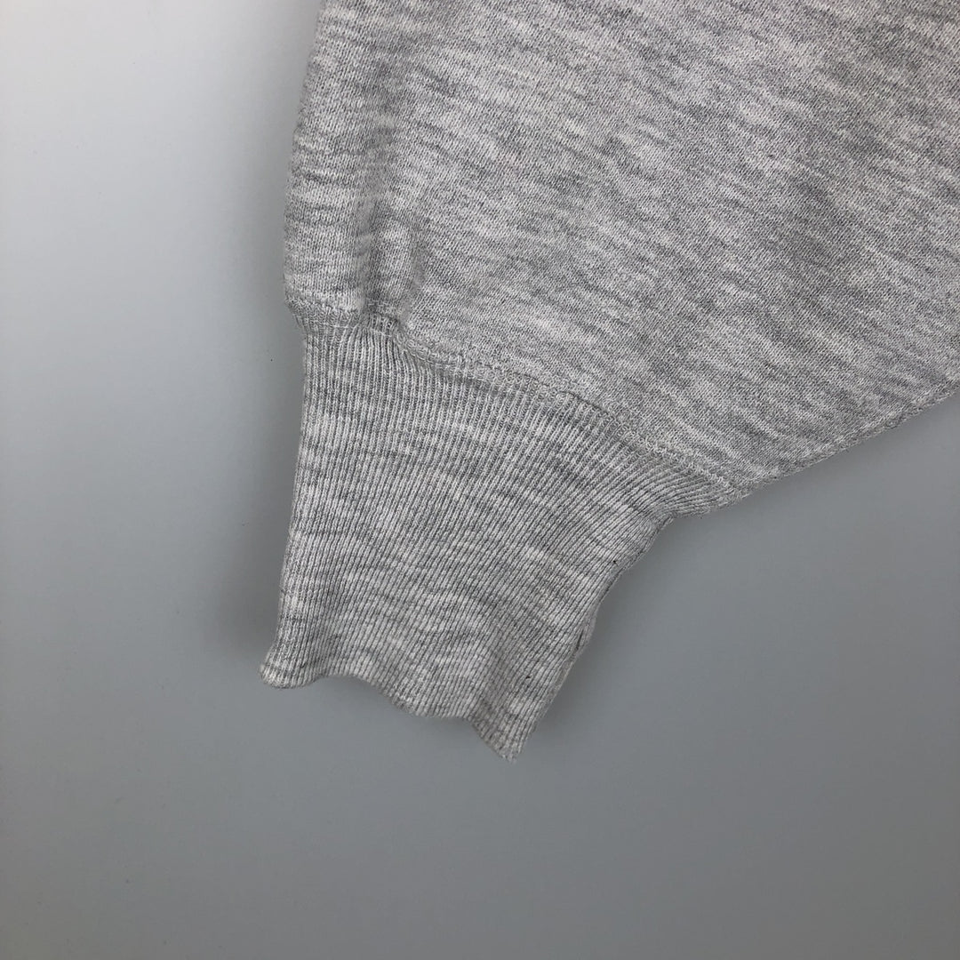 90'S Champion Reverse Weave College Sweatshirt with Embroidered Tag and Triple Print, Made in USA, Men's Size XL cotton gray type Vintage Second Hand