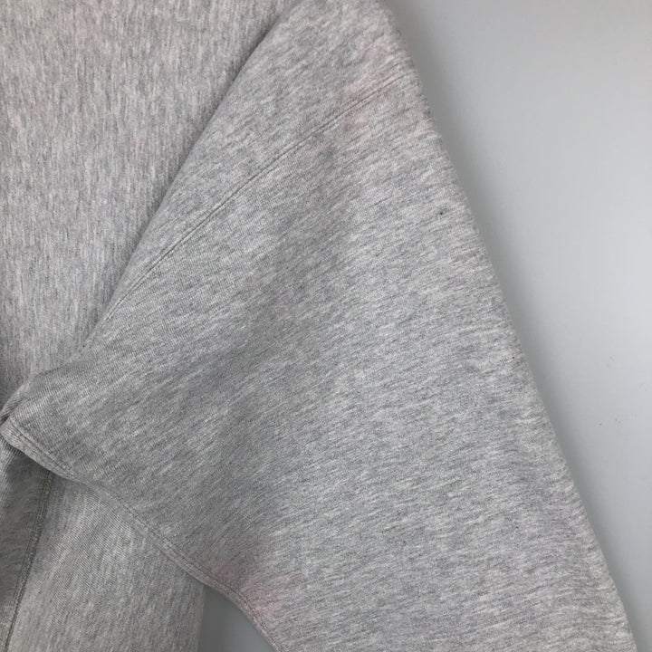 90'S Champion Reverse Weave College Sweatshirt with Embroidered Tag and Triple Print, Made in USA, Men's Size XL cotton gray type Vintage Second Hand
