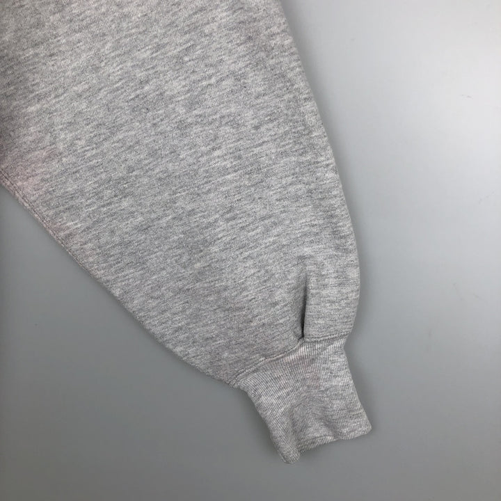 90'S Champion Reverse Weave College Sweatshirt with Embroidered Tag and Triple Print, Made in USA, Men's Size XL cotton gray type Vintage Second Hand