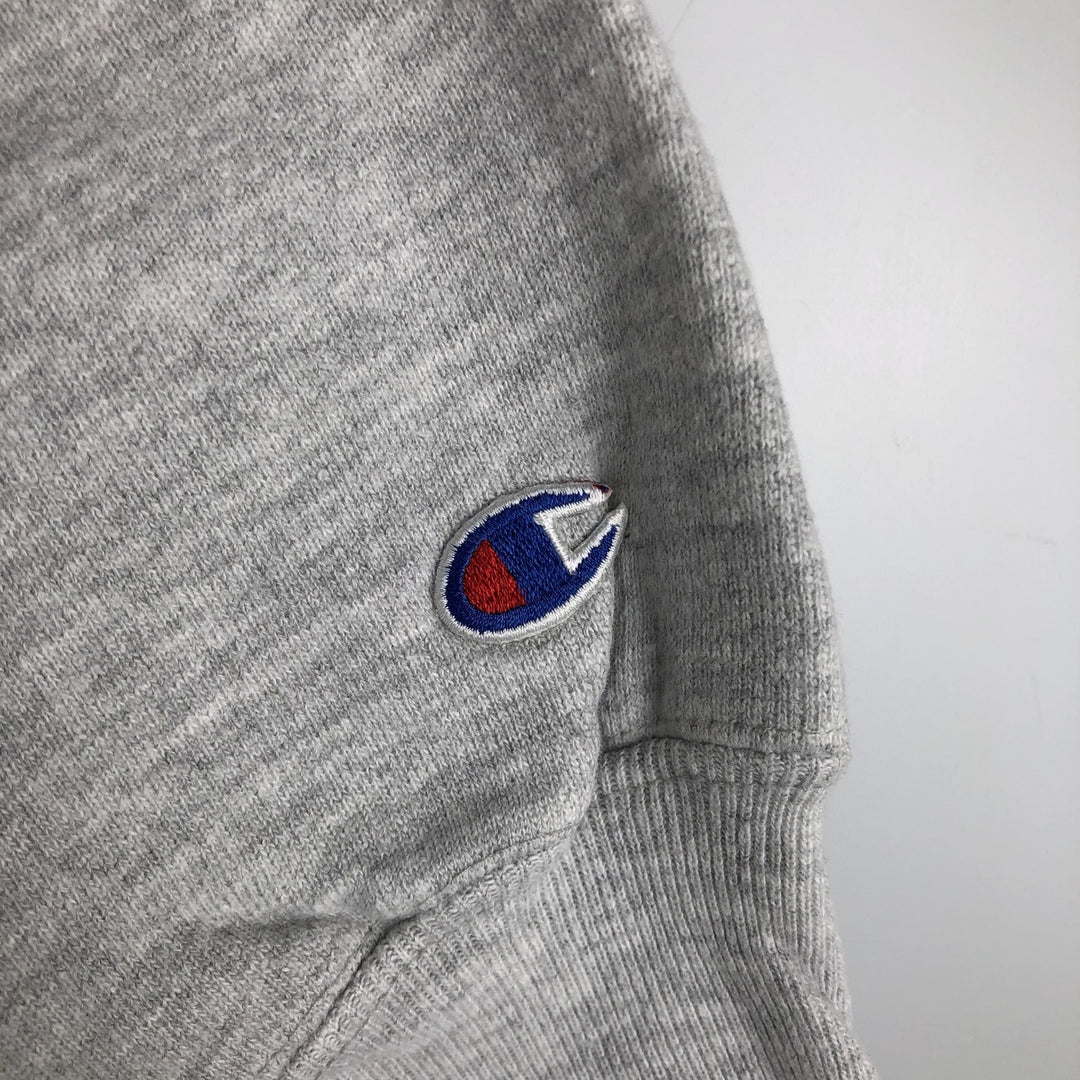 90'S Champion Reverse Weave Embroidered Tag Boston University College Sweatshirt, Made in USA, Men's XXL equivalent. cotton gray type Vintage Second Hand