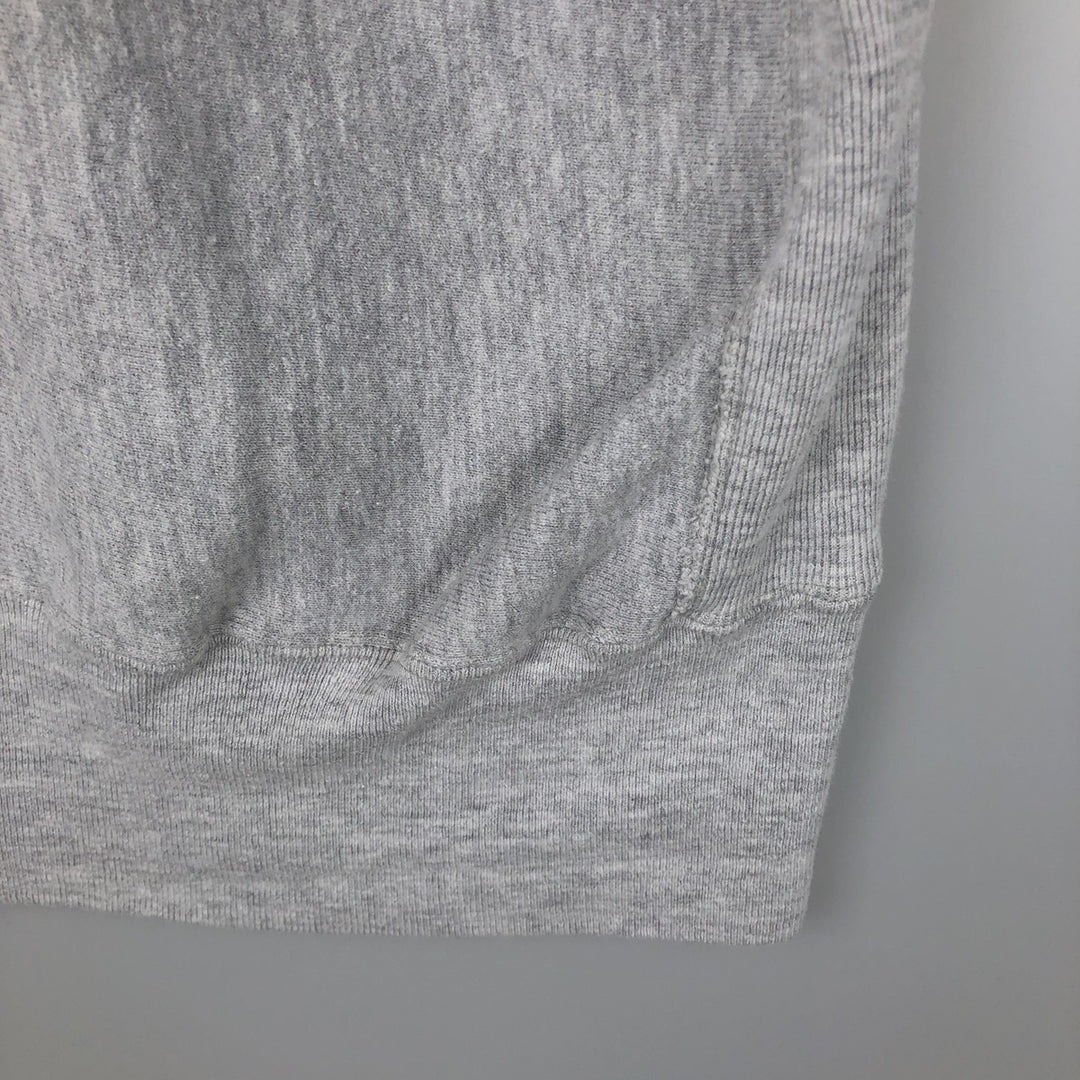 90'S Champion Reverse Weave Embroidered Tag Boston University College Sweatshirt, Made in USA, Men's XXL equivalent. cotton gray type Vintage Second Hand