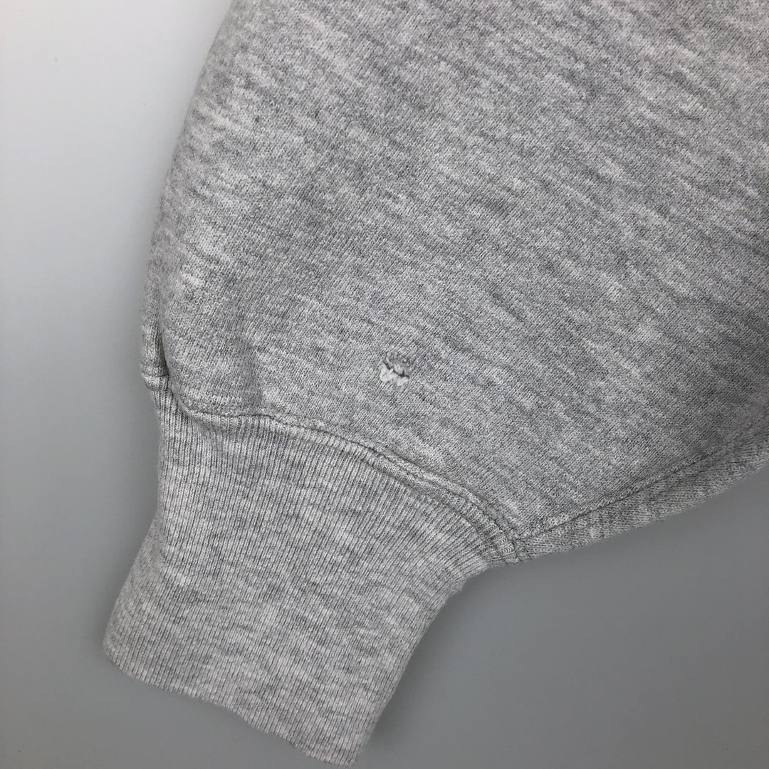 90'S Champion Reverse Weave Embroidered Tag Boston University College Sweatshirt, Made in USA, Men's XXL equivalent. cotton gray type Vintage Second Hand