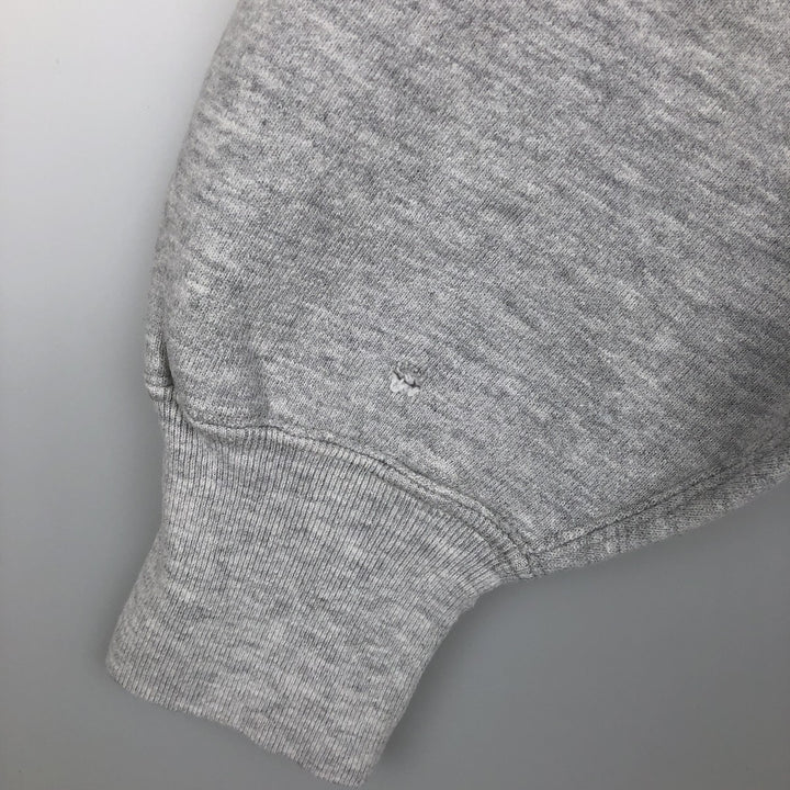 90'S Champion Reverse Weave Embroidered Tag Boston University College Sweatshirt, Made in USA, Men's XXL equivalent. cotton gray type Vintage Second Hand