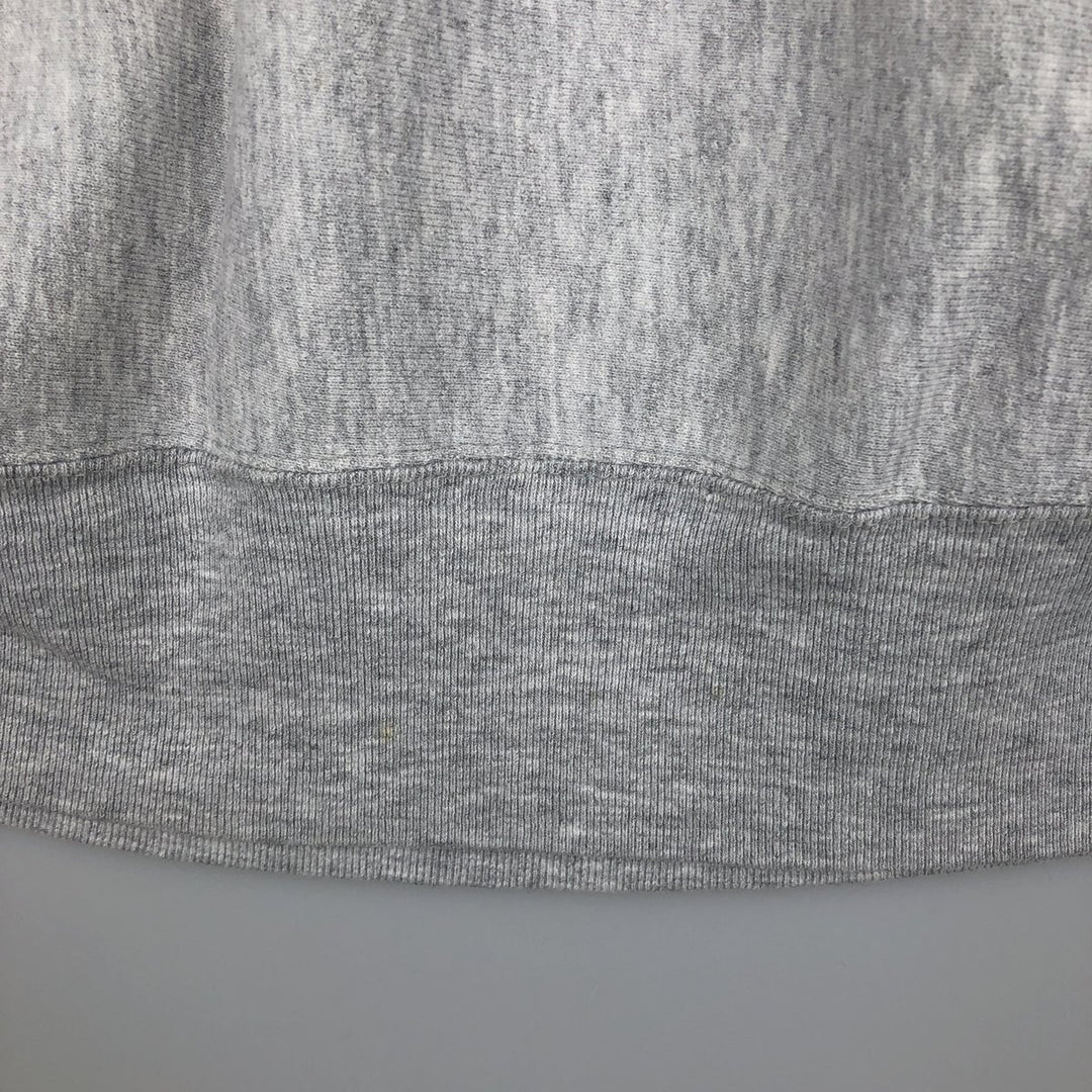 90'S Champion Reverse Weave embroidered tag University of Minnesota college sweatshirt, made in USA, men's size XL equivalent. cotton gray type Vintage Second Hand