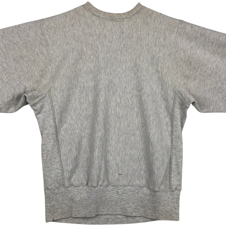 90'S Champion Reverse Weave Embroidered Tag Logo Sweatshirt Trainer Made in USA Men's L Size Vintage cotton gray type Vintage Second Hand