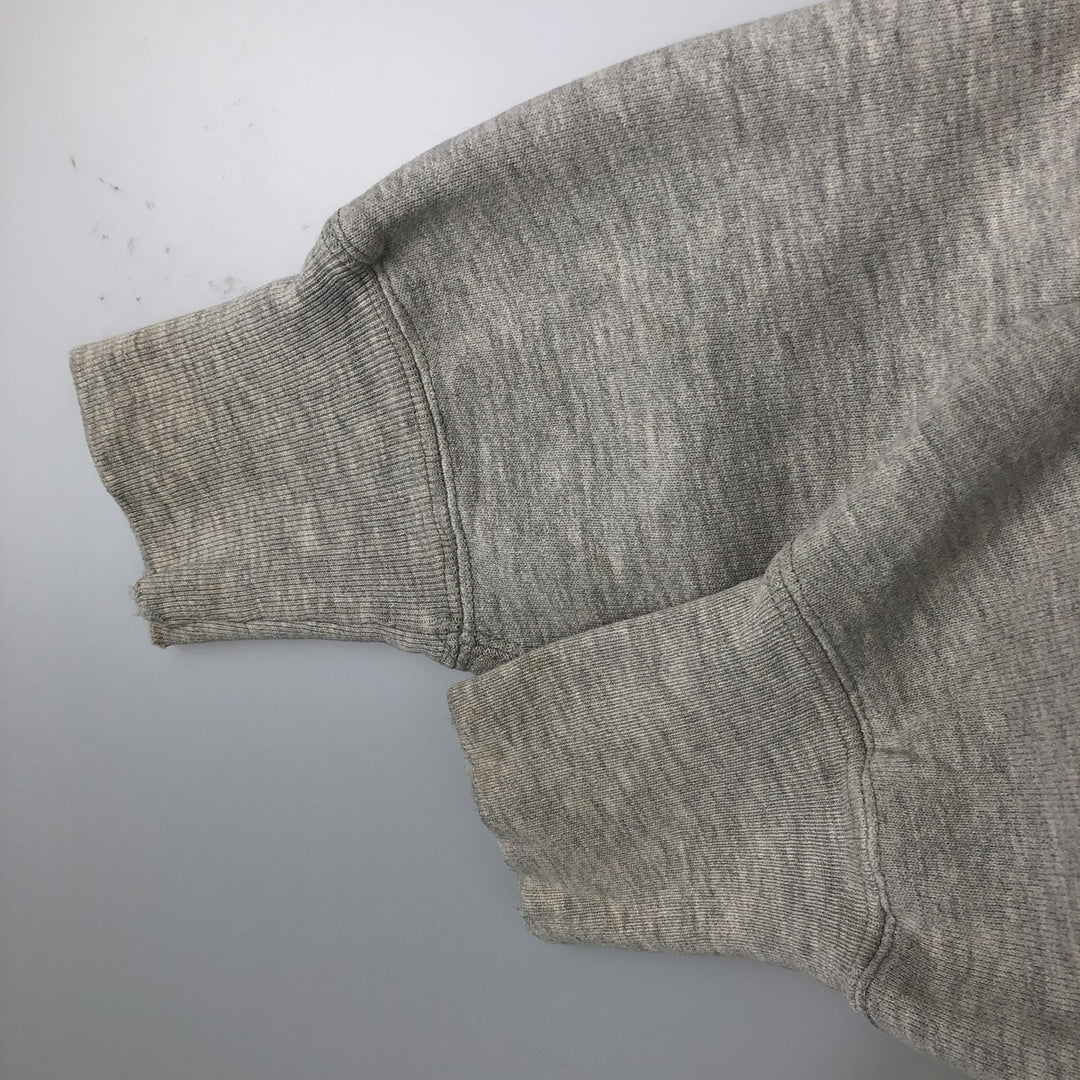 90'S Champion Reverse Weave Embroidered Tag Logo Sweatshirt Trainer Made in USA Men's L Size Vintage cotton gray type Vintage Second Hand