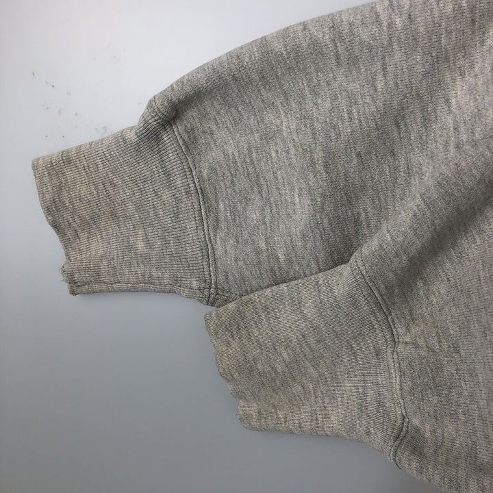 90'S Champion Reverse Weave Embroidered Tag Logo Sweatshirt Trainer Made in USA Men's L Size Vintage cotton gray type Vintage Second Hand