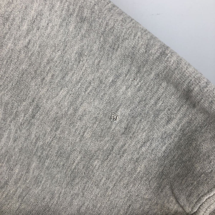 90'S Champion Reverse Weave Embroidered Tag Logo Sweatshirt Trainer Made in USA Men's L Size Vintage cotton gray type Vintage Second Hand