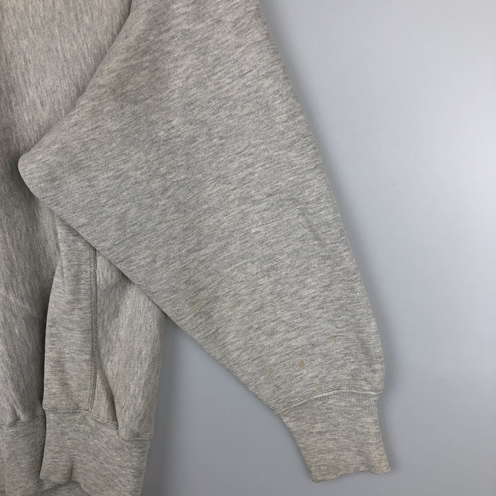 90'S Champion Reverse Weave Embroidered Tag Logo Sweatshirt Trainer Made in USA Men's L Size Vintage cotton gray type Vintage Second Hand