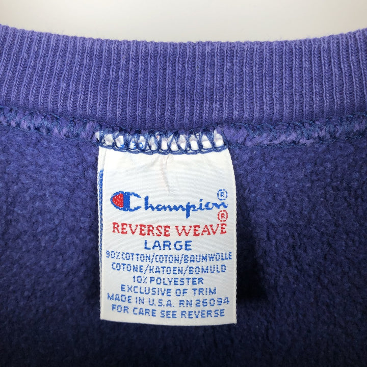 90'S Champion Reverse Weave Embroidered Tag Olympic Logo Sweatshirt, Made in USA, Men's Size L (approx.) cotton navy blue type Vintage Second Hand