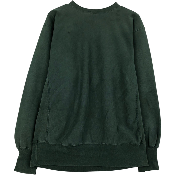 90'S Champion Reverse Weave Embroidered Tag Ohio University College Sweatshirt, Made in USA, Men's XL equivalent. cotton Green type dark green Vintage Second Hand