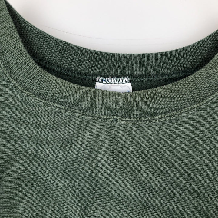 90'S Champion Reverse Weave Embroidered Tag Ohio University College Sweatshirt, Made in USA, Men's XL equivalent. cotton Green type dark green Vintage Second Hand