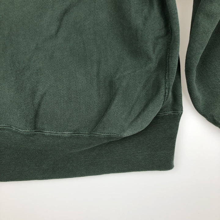 90'S Champion Reverse Weave Embroidered Tag Ohio University College Sweatshirt, Made in USA, Men's XL equivalent. cotton Green type dark green Vintage Second Hand