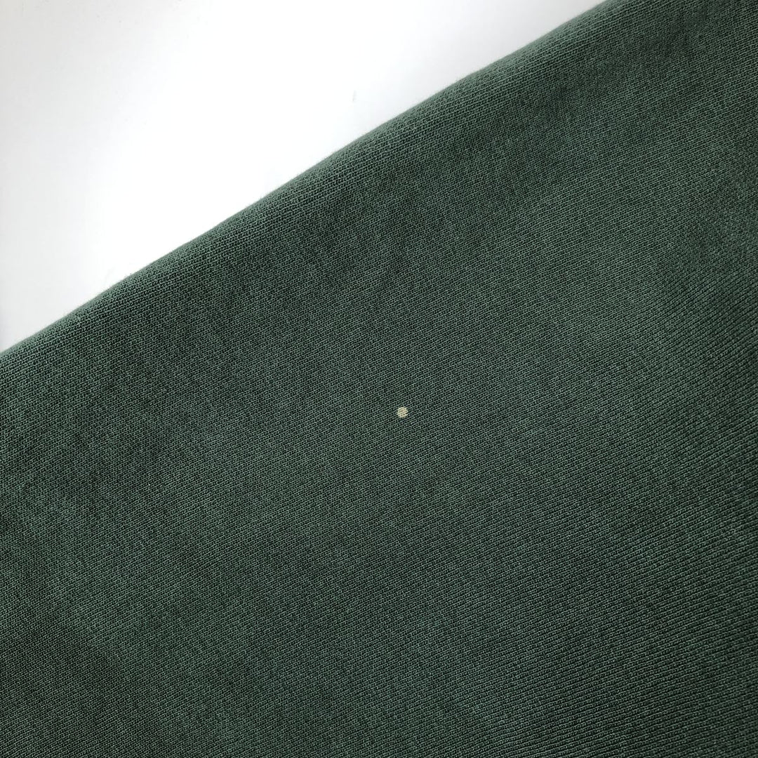 90'S Champion Reverse Weave Embroidered Tag Ohio University College Sweatshirt, Made in USA, Men's XL equivalent. cotton Green type dark green Vintage Second Hand