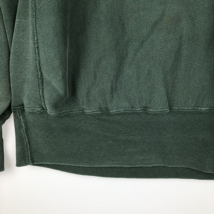 90'S Champion Reverse Weave Embroidered Tag Ohio University College Sweatshirt, Made in USA, Men's XL equivalent. cotton Green type dark green Vintage Second Hand